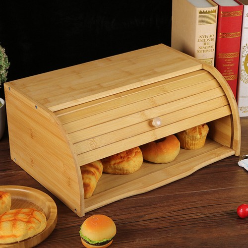 Bamboo bread box - bread,