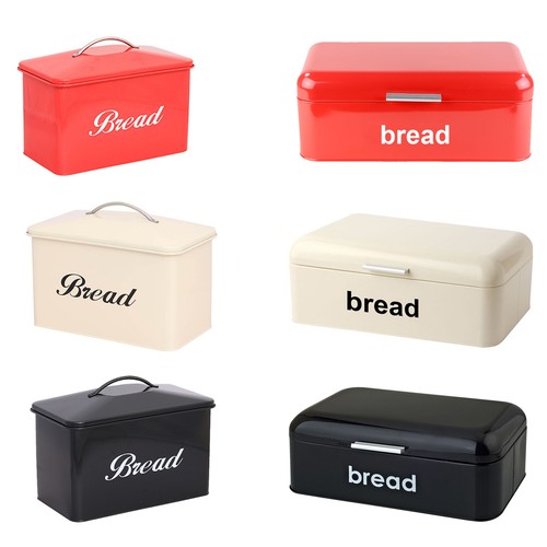 Retro style bread bin - bin, steel