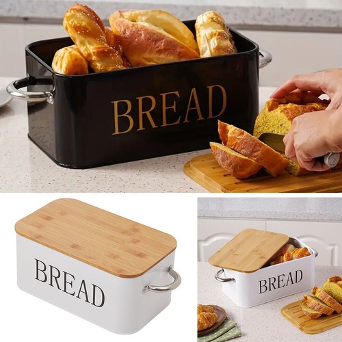 39cm large bread bin with - 39cm,